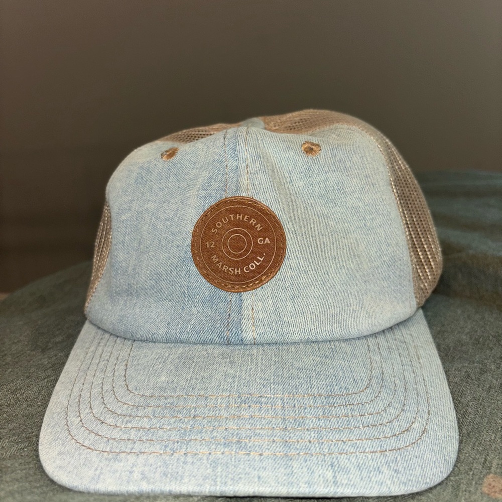 Washed Denim Trucker Hat